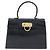 Salvatore Ferragamo Gancini Hand Bag Leather 2way Black Gold - vista 2