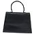 Salvatore Ferragamo Gancini Hand Bag Leather 2way Black Gold - vista 3