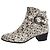 Gucci Graue Schlangenleder-Optik Stiefel mit Schnallendetail - Größe EU 38.5 (UK 5.5)