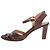 Chloé Sandali con tacco in pelle marrone - size EU 38