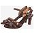 Chloé Sandali con tacco in pelle marrone - size EU 38 - vista 2
