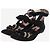 Chloé Schwarze Wildleder-Sandalen mit Schleifendetail - size EU 38 - Ansicht 2
