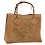 GUCCI Bamboo Hand Bag Suede Beige Gold 002 2058 0260