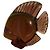 Autre Marque Daum Figurine Poisson en Cristal - Prune Marron