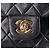 Timeless Chanel Double Flap Matelassé Schultertasche aus schwarzem Lammleder - Ansicht 6