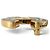 Broche Chanel B24B de resina chapada Coco Mark Negro Dorado - vista 5