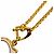 Hermès Pendentif Collier HERMES Tonnerre Blanc Doré - vue 7