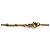 Céline CELINE Triomphe Strass-Halskette Golden - Ansicht 6