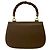 GUCCI Vintage Bamboo Turnlock Lederhandtasche Braun - Ansicht 3