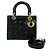 Borsa a tracolla Christian Dior Lady Cannage in pelle trapuntata Nero