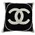 Almofada Chanel 18V em mistura de lã e cashmere Marrom Preto