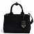 Tote Bolso de mano Prada Jardinière Small de lona de algodón Negro