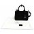 Tote Bolso de mano Prada Jardinière Small de lona de algodón Negro - vista 2