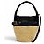 Big Bag Céline Borsa a tracolla Celine in rafia e pelle Nero