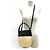 Big Bag Céline Borsa a tracolla Celine in rafia e pelle Nero - vista 2