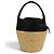 Big Bag Céline Borsa a tracolla Celine in rafia e pelle Nero - vista 3