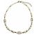 CHANEL C23A Coco Mark Star Eco Pearl Rhinestone Halskette Weiß Golden