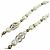 CHANEL C23A Coco Mark Star Eco Pearl Rhinestone Halskette Weiß Golden - Ansicht 5