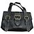 Bolso Longchamp Steppe de piel negra grabada Negro