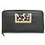 Cartera larga de piel negra Jimmy Choo Negro