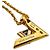 Colar Pendente Volt One Louis Vuitton Dourado - vista 5
