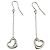 Autre Marque Pendientes Tiffany & Co. Open Heart Swing Plata