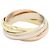Anillo Cartier Trinity en oro amarillo blanco y rosa Plata Dorado - vista 2