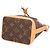 Bolsa de Ombro Louis Vuitton Nano Noe Monogram Marrom Multicor Monograma - vista 5
