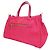 Sac à main Prada en nylon et cuir Rose - vue 3