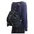 Sac à dos Prada en nylon et cuir Noir - vue 8