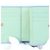 Marmont Portafoglio bi-fold Gucci in pelle azzurro e verde Verde chiaro Blu chiaro - vista 4