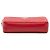 Prada Red Mini Soft Calf Impunture Diagramme Double Zip Bag Rot - Ansicht 3