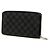 Portafoglio Louis Vuitton Black Damier Graphite Zippy Organizer Nero - vista 2