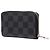 Louis Vuitton Black Damier Graphite Zippy Coin Pouch Nero - vista 2
