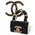 Chanel Gold CC vergoldete emaillierte gesteppte Flap Bag Brosche Golden - Ansicht 6