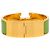 Bracciale Hermès Clic Clac H PM in smalto largo verde - vista 3