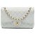 Chanel White Jumbo Classic Caviar Double Flap Blanco