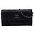 Chanel Portafoglio Wallet On Chain in camoscio metallizzato matelassé CC nero