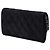Chanel Portafoglio Wallet On Chain in camoscio metallizzato matelassé CC nero - vista 2
