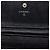 Chanel Portafoglio Wallet On Chain in camoscio metallizzato matelassé CC nero - vista 5