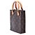 Louis Vuitton Brown Monogram Petit Sac Plat Marrom - vista 2
