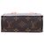 Louis Vuitton Brown Monogram Petit Sac Plat Marrom - vista 3