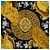 Lenço de Seda Hermès Gold Casques et Plumets 90 Dourado - vista 7
