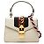 Bolso Gucci Sylvie Mini de piel de becerro blanca con Web Blanco