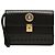 Clutch Versace in pelle nera Medusa Sunburst Nero