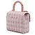 Chanel Pink Quilted Tweed Crush Top Handle Flap Rosa - vista 2