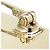 Chanel Brosche mit vergoldeter Logo-Plakette Gold Golden - Ansicht 13