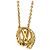 Louis Vuitton Gold Gold Plated Collier LV Angel Necklace D'oro - vista 3