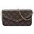 Louis Vuitton Brown Monogram Pochette Felicie Marrom