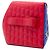 Clutch Chanel Fresh Air in pelle d'agnello matelassé rossa Rosso - vista 2